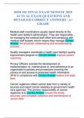HIM 101 FINAL EXAM NEWEST 2025 ACTUAL EXAM QUESTIONS AND DETAILED CORRECT ANSWERS &vert; A&plus; GRADE