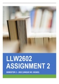 LLW2602 Assignment 2 Semester 2 2022