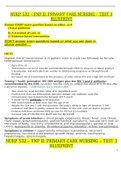 NURP 532 &ndash; FNP II&colon; PRIMARY CARE NURSING &ndash; TEST 3 BLUEPRINT