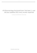 ATI Pharmacology Proctored Exam Test bank 1, over 100 plus updated 2022 