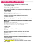 Chamberlain College of Nursing NR 452 Green light Answers &lpar;2&rpar;