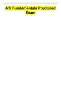 ATI Fundamentals Proctored Exam 
