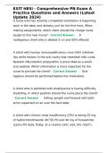 EXIT HESI - Comprehensive PN Exam A Practice Questions and Answers &lpar;Latest Update 2024&rpar;