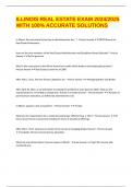 ILLINOIS REAL ESTATE EXAM 2024&sol;2025 WITH 100&percnt; ACCURATE SOLUTIONS
