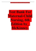 MATERNAL-CHILD NURSING&comma; 6TH EDITION TEST BANK By Emily Slone McKinney & Susan R&period; James & Sharon Smith Murray & Kristine Nelson & Jean