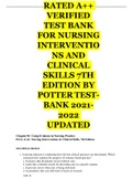 2022 Nursing_Interventions_and_Clinical_Skills_7th_Edition_Potter 100% CORRECT