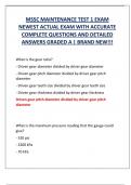 MSSC MAINTENANCE TEST 1 EXAM  NEWEST ACTUAL EXAM WITH ACCURATE  COMPLETE QUESTIONS AND DETAILED  ANSWERS GRADED A &vert; BRAND NEW&excl;&excl;&excl;