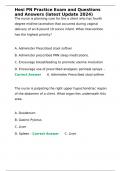 Hesi PN Practice Exam and Questions and Answers &lpar;latest Update 2024&rpar;