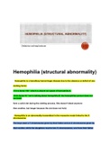 Hemophilia ( chromosomal abnormalities )