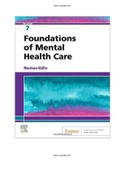 Foundations of Mental Health Care 7th Edition Morrison-Valfre Test Bank All Chapters Included (1-33)|ISBN: 9780323661829