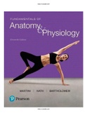 Fundamentals of Anatomy and Physiology 11th Edition Martini Nath Bartholomew Test Bank