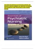 TEST BANK FOR ESSENTIALS OF PSYCHIATRIC NURSING&comma; 3RD EDITION  