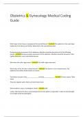 Obstetrics & Gynecology Medical Coding Guide