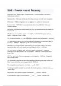 SAE - Power House Training questions and answers graded A&plus; 2024&sol;2025
