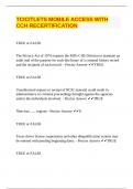 TCIC&sol;TLETS MOBILE ACCESS WITH CCH RECERTIFICATION