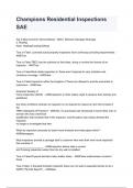 Champions Residential Inspections SAE questions and answers graded A&plus; 2024&sol;2025