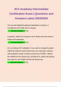 3CX Academy Intermediate Certification Exam &vert; Questions and Answers Latest 2024&sol;2025