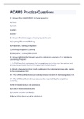 ACAMS Practice Questions and Answers 2o24