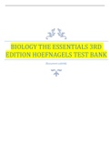 biology essentials 3rd hoefnagels test bank