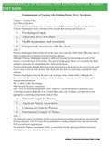Test Bank for Fundamentals of Nursing 10th Edition Potter Perry LATEST VERSION