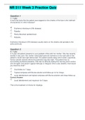 NR 511 Week 3 Practice Questions And Answers&lpar; Top Solution&rpar; SCORE A