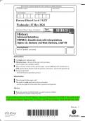 Pearson Edexcel Level 3 GCE History Advanced Subsidiary PAPER 1&colon; Breadth study  with interpretations Option 1G&colon; Germany and West Germany&comma; 1918&ndash;89 QP May 2024 
