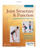 Joint Structure and Function 6th Edition Levangie Test Bank