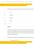 NURSING EXAM WELL AND ACCURATLY VERIFIED WITH A COMPREHENSIVE ELABORATION 2022&sol;2023 SATISFACTION SUCCESS&lpar;RANKED A&plus;&rpar;