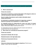 WGU Educational Assessment practice questions and Answers
