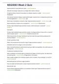 NSG5003 Week 2 Quiz questions with 100&percnt; correct answers