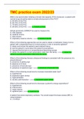 TMC practice exam 2022&sol;23 &vert; 100 Questions with 100&percnt; Correct Answers