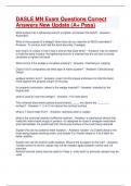 DASLE MN Exam Questions Correct Answers New Update &lpar;A&plus; Pass&rpar;