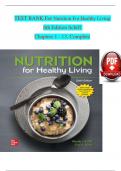 Nutrition For Healthy Living&comma; 6th Edition TEST BANK by Schiff&comma; Verified Chapters 1 - 13&comma; Complete Newest Version
