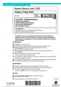 Pearson Edexcel GCE In AS Further Mathematics &lpar;8FM0&rpar; Paper 27 Decision  Mathematics 1 Mark Scheme &lpar;Results&rpar; Summer 2024 