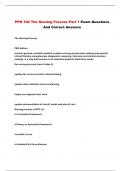 PNN 102 Packaged Exams With Questions And Verified Detailed Answers A&plus; Graded &lpar;100&percnt; Pass&rpar;
