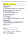 CDA Practice Questions &vert; 75 Questions with 100&percnt; Correct Answers