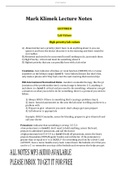 Mark Klimek Lecture Notes LECTURE 8 Lab Values High priority lab values