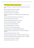 FFA Quiz Study Questions &vert; 90 Questions &vert; 100&percnt; Correct Answers