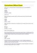 Corrections Officer Exam &vert; All Answers are 100&percnt; Correct