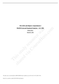 OCC433 Lab Report –Experiment 3 MeOH External Standard Analysis –GC-FID