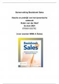 Samenvatting basisboek sales Van der Werf&comma; 3e druk 2021&comma; hele boek