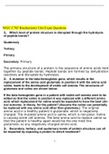 WGU C785 Biochemistry Unit Exam Questions & Answers (100% Satisfied) Latest 2021/2022
