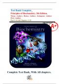 Test Bank Complete&lowbar;  Principles of Biochemistry&comma; 5th Edition&comma; Moran &lpar;Author&rpar;&comma; Horton &lpar;Author&rpar;&comma; Scrimgeour &lpar;Author&rpar; Perry &lpar;Author&rpar; Part 1-4&vert; All Chapters 1-22