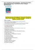 Test Bank for Davis Advantage for Townsend's Psychiatric Mental Health Nursing&comma; 11th Edition by Karyn I&period; Morgan All Chapters included LATEST