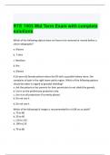RTE 1503 Mid Term Exam with complete solutions