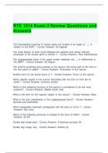 RTE 1814 Exam 3 Review Questions and Answers