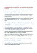 D440 Health and Wellness EAQ 381 Questions with Verified Answers&comma;100&percnt; CORRECT