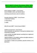 MSLC ABCP A Exam Questions With 100&percnt; Correct Answers &vert; Verified &vert; Latest Update 2024