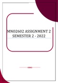 MNO2602 ASSIGNMENTS 1 & 2 SEMESTER 1 BUNDLE - 2022