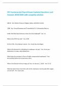 FPC Fundamental Payroll Exam Updated Questions and Answers 2024&sol;2025 with complete solution